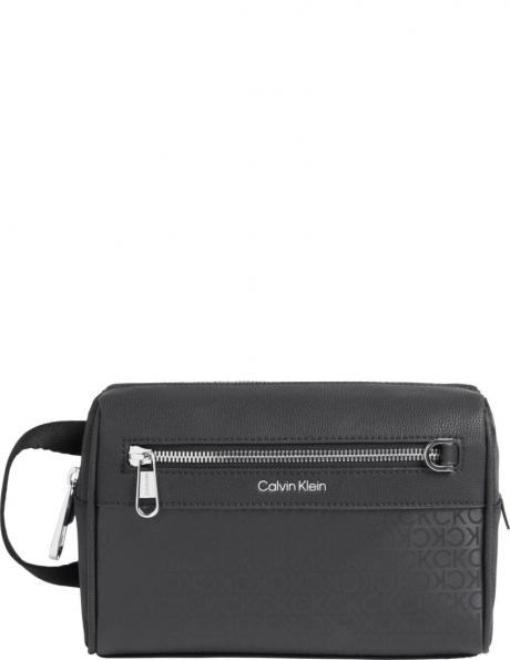 CALVIN KLEIN vīriešu melna kosmētikas soma Elevated washbag 