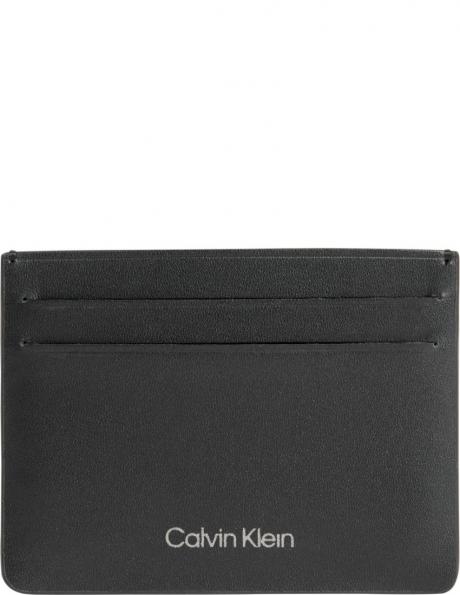 CALVIN KLEIN vīriešu melns maks Concise cardholder 4cc 