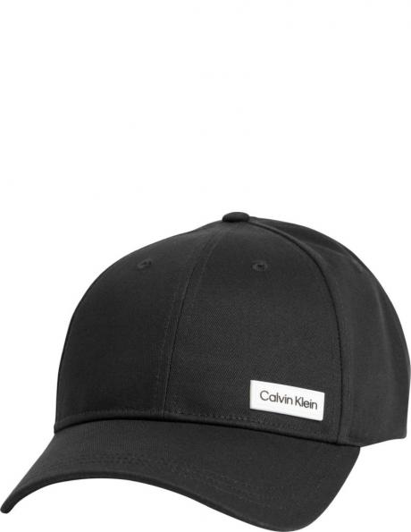 CALVIN KLEIN vīriešu melna cepure Essential patch  cap 