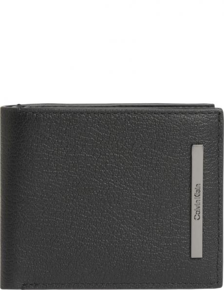 CALVIN KLEIN vīriešu melns maks Modern bar 5cc coin wallets 