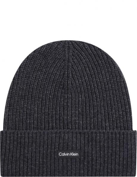 CALVIN KLEIN vīriešu pelēka cepure Daddy beanie 