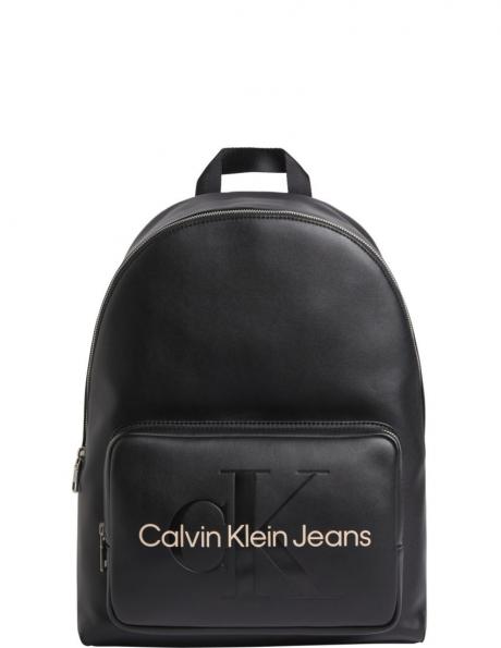 CALVIN KLEIN JEANS  sieviešu melna mugursoma Sculpted campus mono backpack 