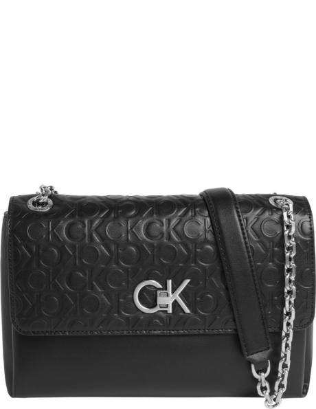 CALVIN KLEIN sieviešu melna plecu soma Re-lo crossbody 