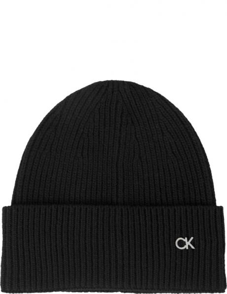 CALVIN KLEIN sieviešu melna cepure Re-lo mix beanie 