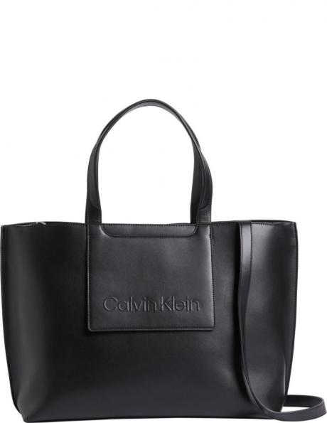 CALVIN KLEIN sieviešu melna soma Set shopper large 