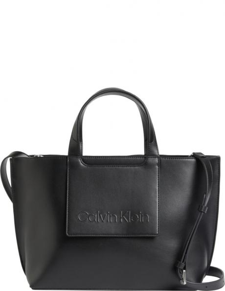 CALVIN KLEIN sieviešu melna soma Set tote medium 