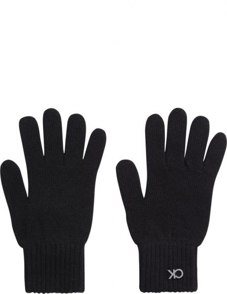 CALVIN KLEIN sieviešu melna cepure Re-lo knit gloves 