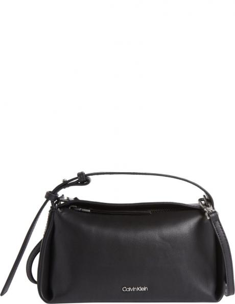 CALVIN KLEIN sieviešu melna plecu soma Elevated soft mini bag 