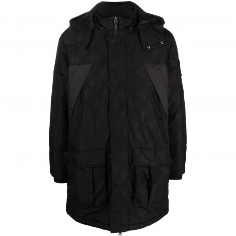 EA7 vīriešu melns mētelis Caban coat 