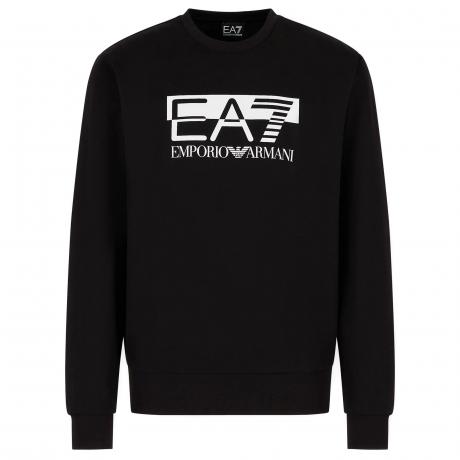 ES7 vīriešu melns T-krekls Sweatshirt 