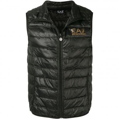 EA7 vīriešu melna dūnu veste Down waistcoat 