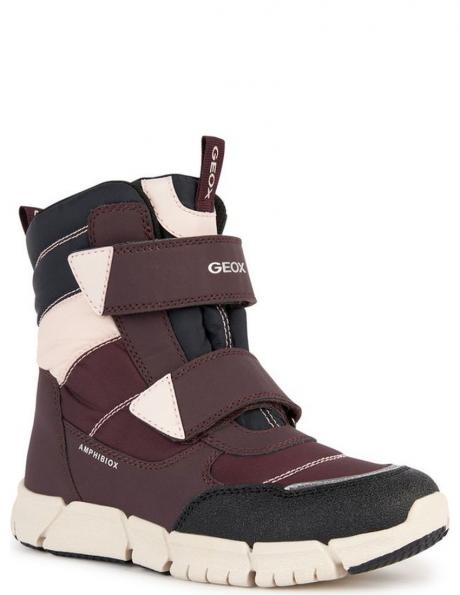 GEOX bērnu ķiršu krāsas zābaki meitenēm Flexyper booties 