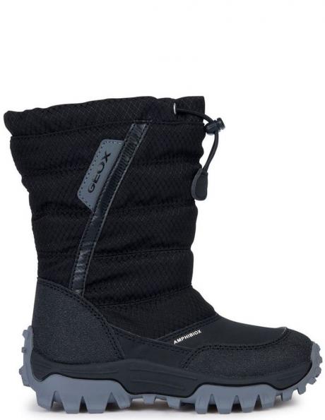 GEOX bērnu melni zābaki zēniem Himalaya abx boots 