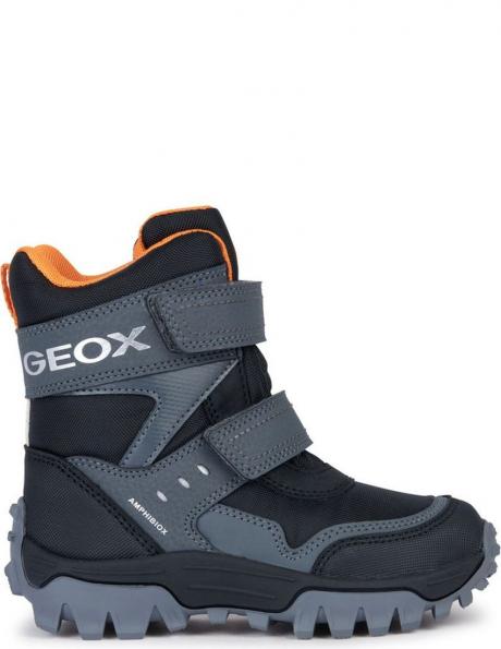 GEOX bērnu melni zābaki zēniem HIMALAYA ABX BOOTIES 