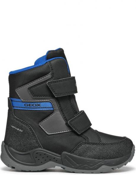 GEOX bērnu melni zābaki zēniem SENTIERO ABX BOOTIES 