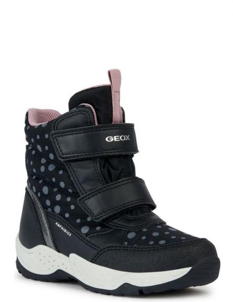 GEOX bērnu melni zābaki meitenēm Sentiero booties 