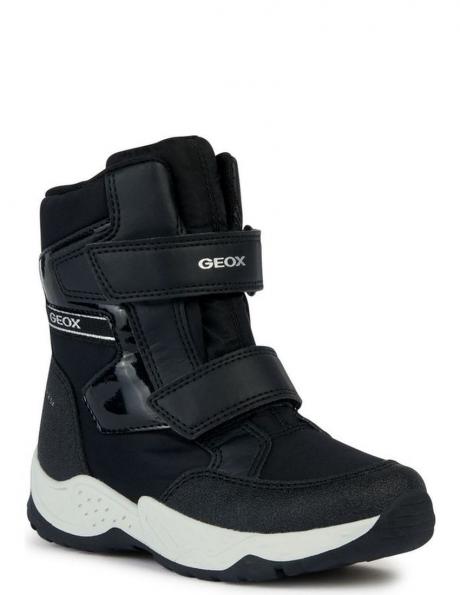 GEOX bērnu melni zābaki meitenēm Sentiero booties 