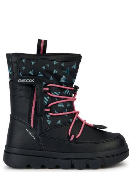 GEOX bērnu melni zābaki meitenēm Willaboom boots 