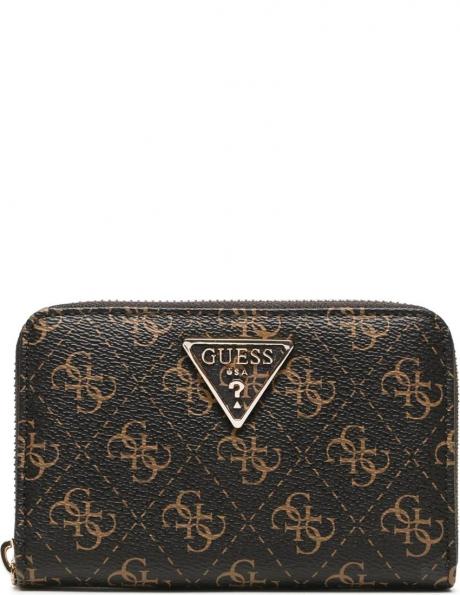 GUESS sieviešu brūns maks LAUREL SLG PHONE CRO WALLET 