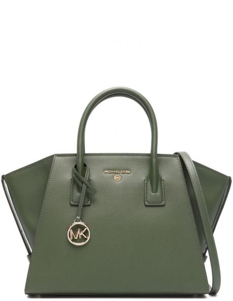 MICHAEL KORS sieviešu zaļa rokassomiņa LG top-zip satchel 