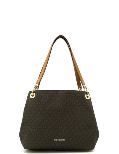 MICHAEL KORS sieviešu brūna rokassomiņa LG shoulder tote 