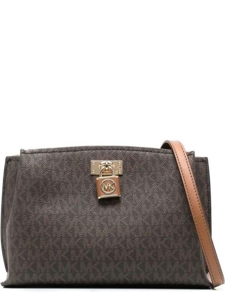 MICHAEL KORS sieviešu brūna plecu soma MD messenger bag 