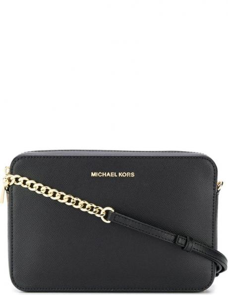 MICHAEL KORS sieviešu melna plecu soma LG ew crossbody 