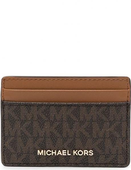 MICHAEL KORS sieviešu brūns maks Card holder 