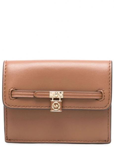 MICHAEL KORS sieviešu brūns maks SM flap card case 