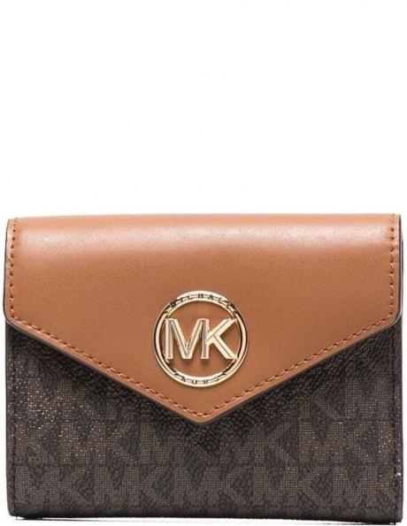 MICHAEL KORS sieviešu brūns maks MD env trifold 