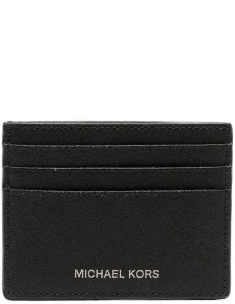 MICHAEL KORS vīriešu melns maks Tall card case 