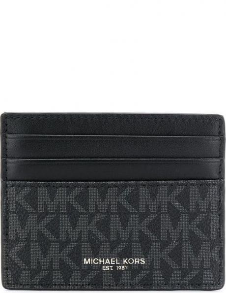 MICHAEL KORS vīriešu melns maks Tall card case 