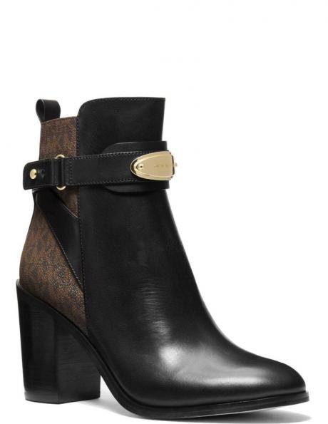 MICHAEL KORS sieviešu melni zābaki DARCY HEELED BOOTIE 