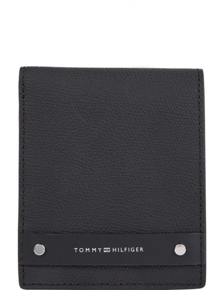 TOMMY HILFIGER vīriešu melns maks Business cc/coin wallets 