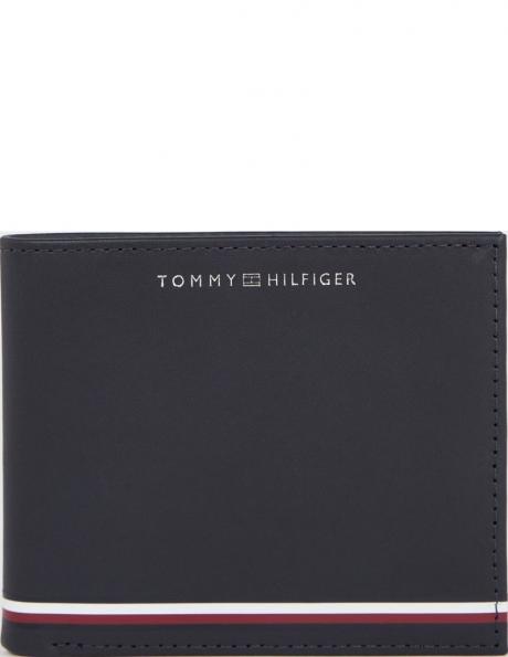 TOMMY HILFIGER vīriešu zils maks Central cc/coin wallets 