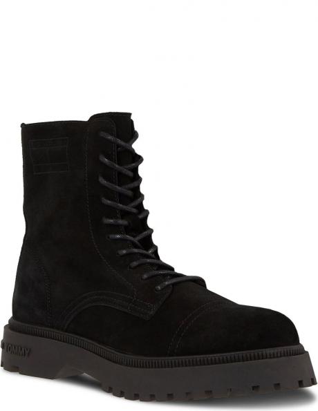 TOMMY JEANS vīriešu melni zābaki Warm lining boot 