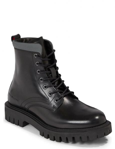 TOMMY HILFIGER vīriešu melni zābaki Solid boot 