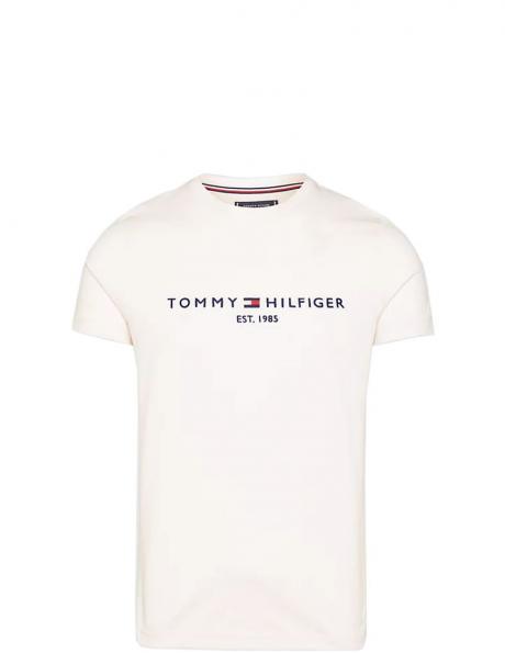 TOMMY HILFIGER viegls vīriešu t-krekls ar īsām piedurknēm Tommy logo tee 
