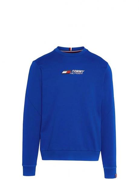 TOMMY HILFIGER vīriešu zils džemperis Essentials crew 