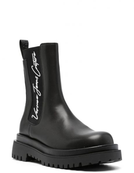 VERSACE JEANS CUTURE sieviešu melni zābaki Drew booties 