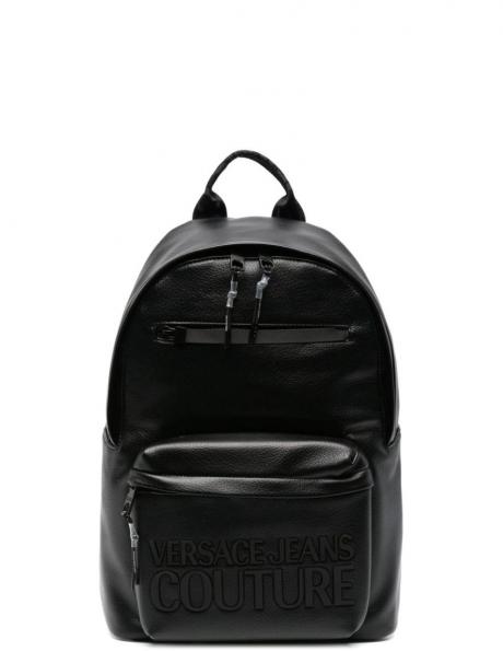 VERSACE JEANS CUTURE vīriešu melna mugursoma Tactile logo  zaino backpack 