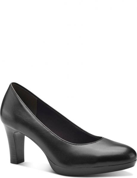 TAMARIS sieviešu melnas elegantas augstpapēžu kurpes PUMPS 