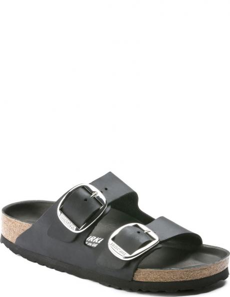 BIRKENSTOCK čības sievietēm, Melna, Arizona Big Buckle LEOI slippers 