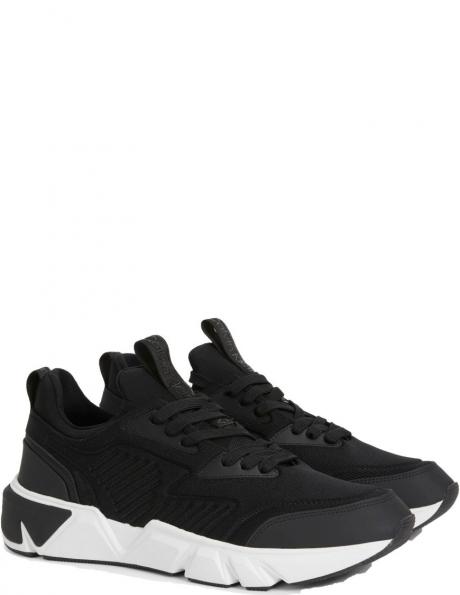 CALVIN KLEIN ikdienas apavi vīriešiem, Melna, Low top lace up knit leisure 