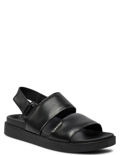 CALVIN KLEIN sandales sievietēm, Melna, Flat sandal 