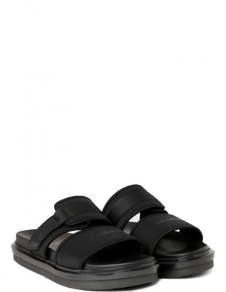 CALVIN KLEIN JEANS čības vīriešiem, Melna, Double bar sandal 