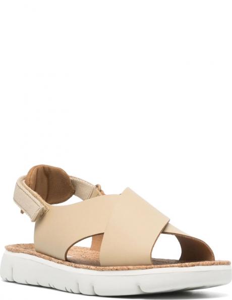 CAMPER sandales sievietēm, Krēmīga/Smilšu, Lasted sandals 