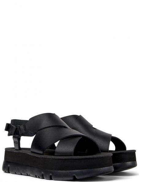 CAMPER sandales sievietēm, Melna, Lasted sandals 