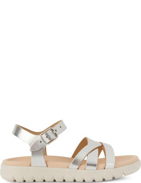GEOX basutės mergaitėms, Sudraba, Sandal soleima 