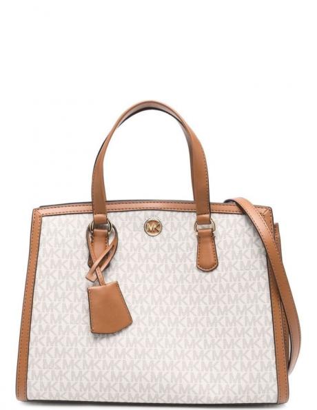 MICHAEL KORS rokassomiņa vīriešiem, Krēmīga/Smilšu, Medium satchel 